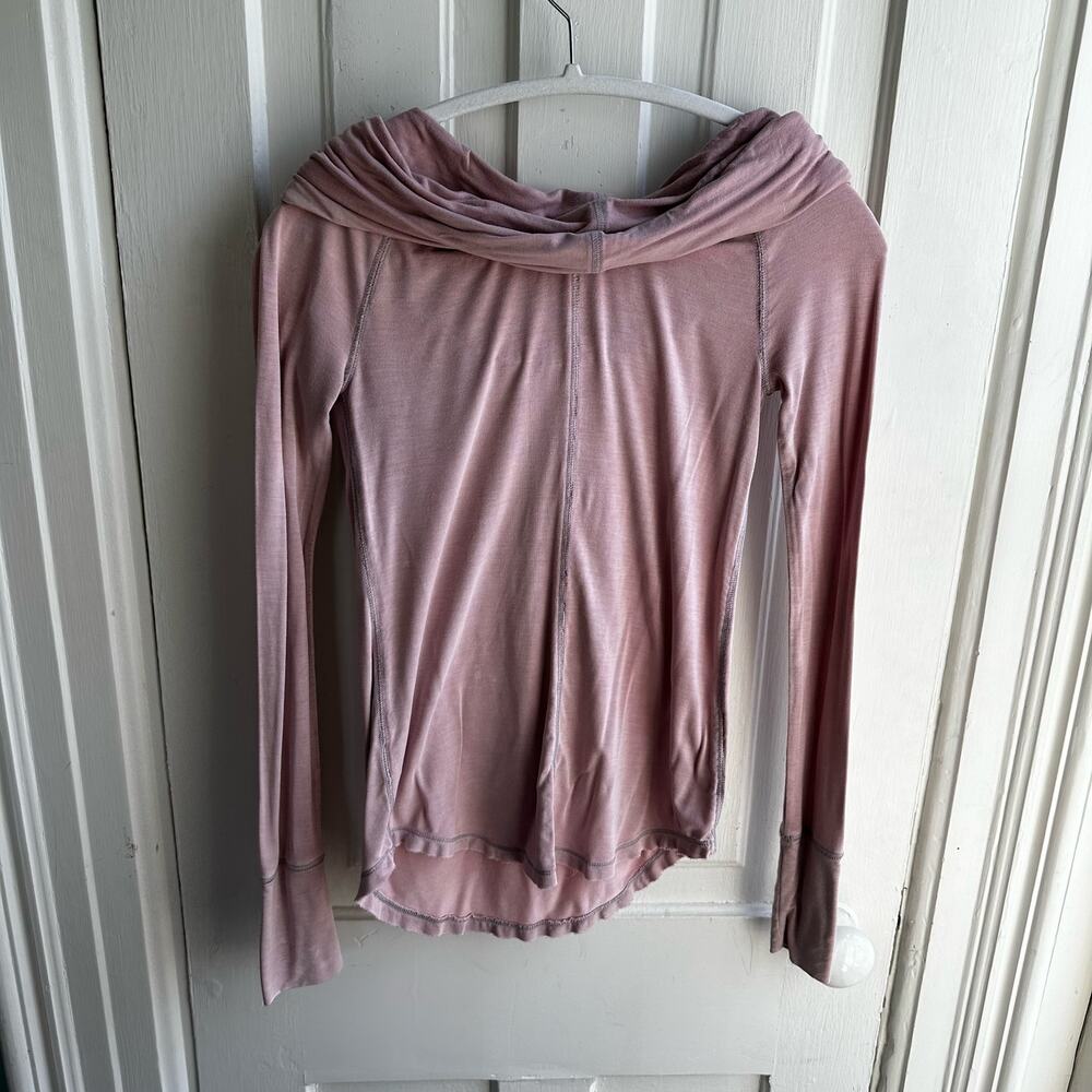Free People Cosmo Cowl Neck Long Sleeve Shirt - Picture 8 of 8